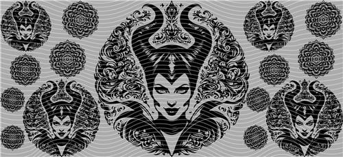 16oz black and white-B 75